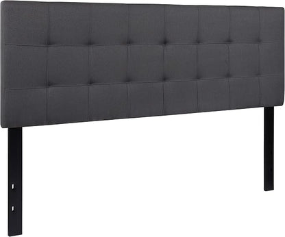 Flash Furniture Bedford Tufted Upholstered Queen Size Headboard in Dark Gray - Image 3