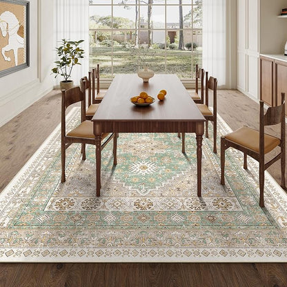 5x7 Area Rugs for Living Room, Large Washable Rug, Dining Room, Low Pile - Image 8