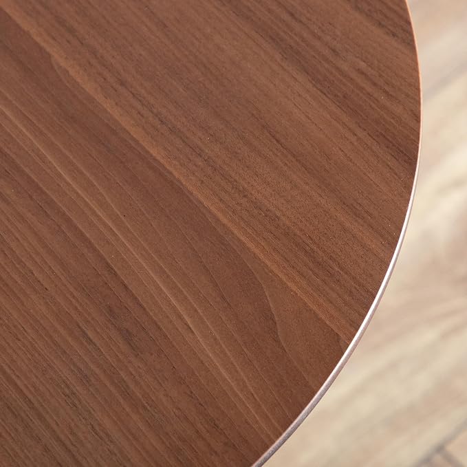 Furniture of America Lucian Mid-Century Modern Solid Wood 2 Piece Brown Round - Image 18