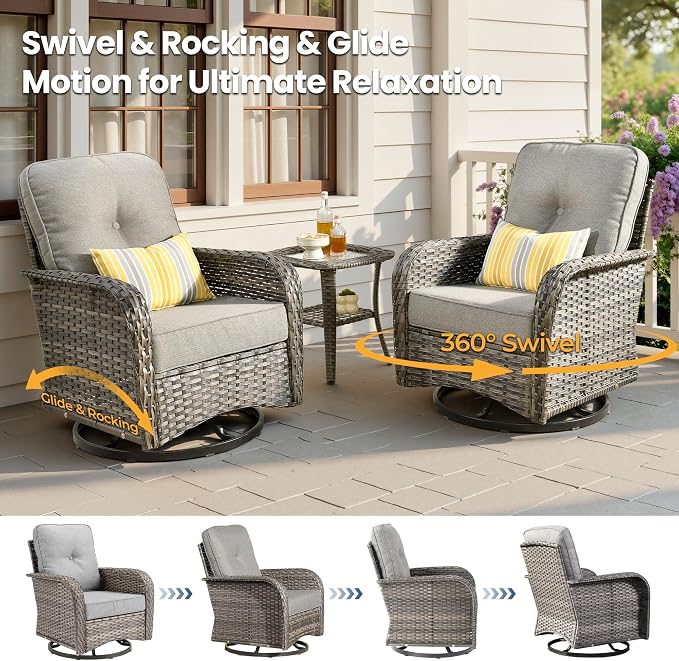 Weaxty Wicker Patio Furniture Set - Image 3