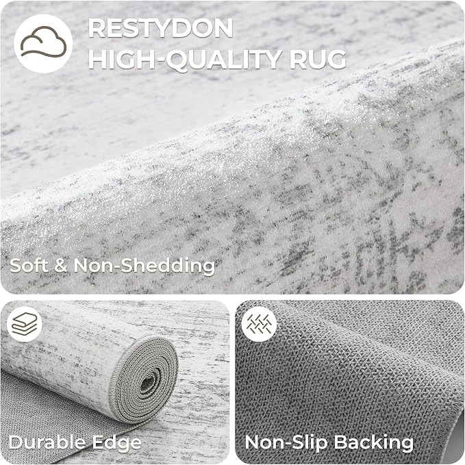 2x12 Runner Rug Non Slip, Washable Hallway Runner Rug, Laundry Room, Soft - Image 7