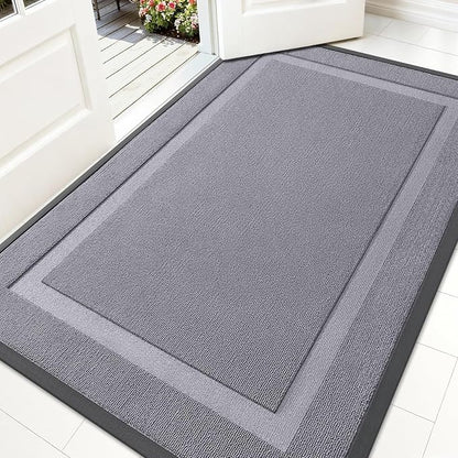 OLANLY Front Door Mat Outside 71x47, All-Season Heavy-Duty Rubber Doormat | by OLANLY