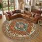 RELEANY Washable Area Rug, Round 10ft, Water Repellent, Pet Friendly, Vintage by RELEANY