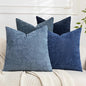 Set of 4 Soft Textured Decorative Throw Pillow Covers 16x16 Inch Cozy Farmhouse by Cozoomy