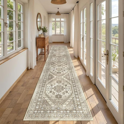 Hallway Runner Rug 2x12 Extra Long Washable Runner, Non Slip Runner by Restydon