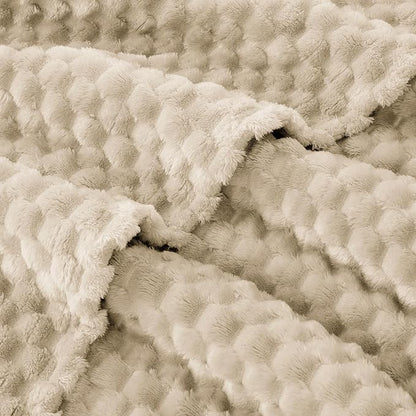 EXQ Home Gentle Soft Fleece Throw Blanket – Cozy Lightweight 3D Imitation - Image 4