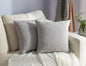 Stellhome Pack of 2 Burlap Throw Pillow Covers Farmhouse Linen Cushion Covers by Stellhome