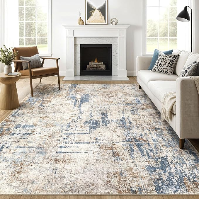 LOONGRUG 10x12 Area Rug Washable Large Neutral Modern Living Room Rug | by LOONGRUG