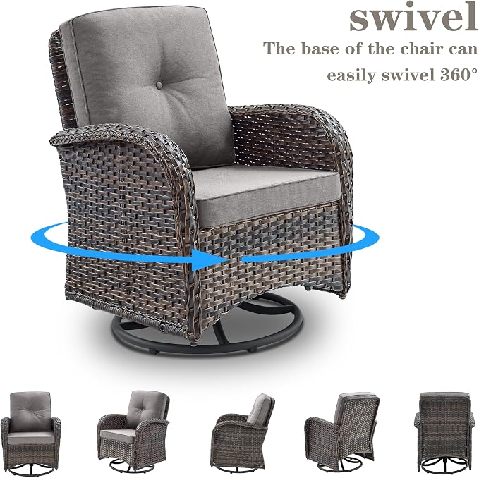 Belord Small Conversation Sets Patio Funiture - Image 4