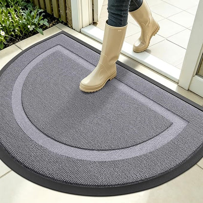 OLANLY Half Circle Front Door Mat Outside 35x23 All-Season Rubber Doormat | by OLANLY