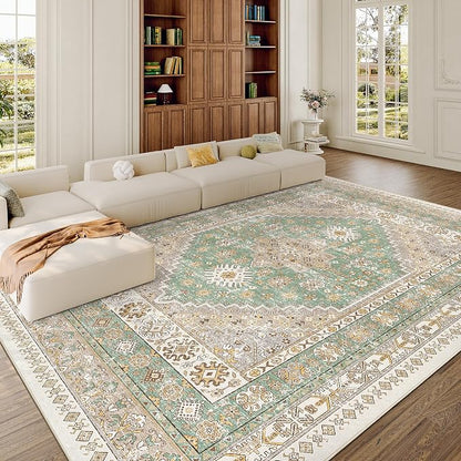 8x10 Area Rugs for Living Room, Large Washable Rug, Dining Room, Low Pile - Image 4