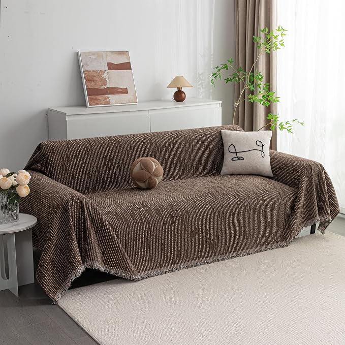 MYSKY HOME Couch Covers for 3 Cushion Couch Sofa, Sectional Couch Cover L Shape by MYSKYHOME