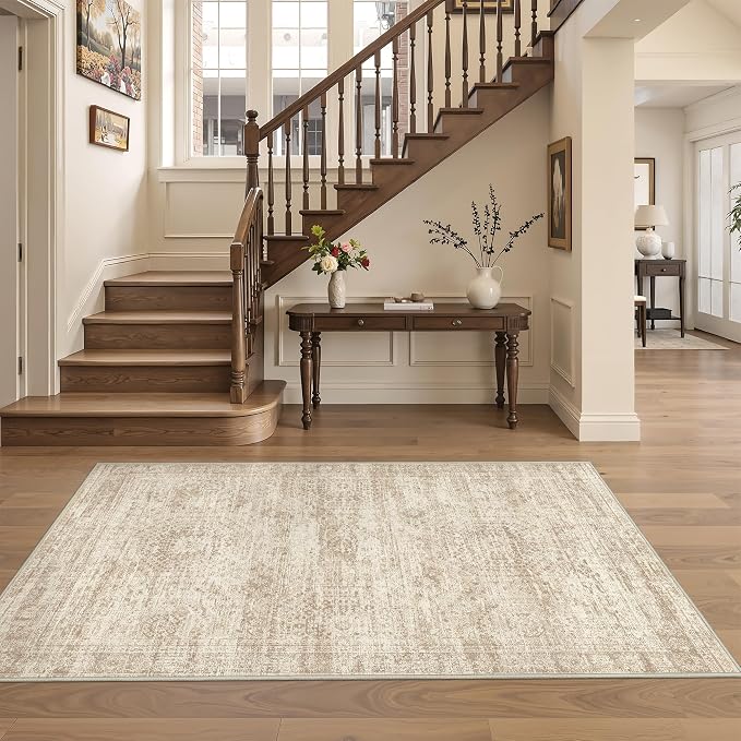 4x6 Area Rug for Entryway, Washable Kitchen Rug, Living Room, Dining Room - Image 4