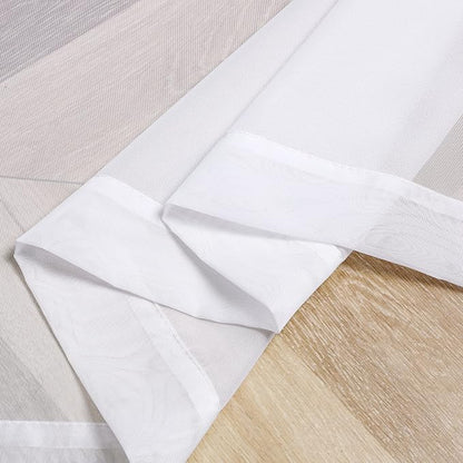 Chyhomenyc White Sheer Valance for Windows, 2 Pack | Light Filtering Voile Soft - Image 6