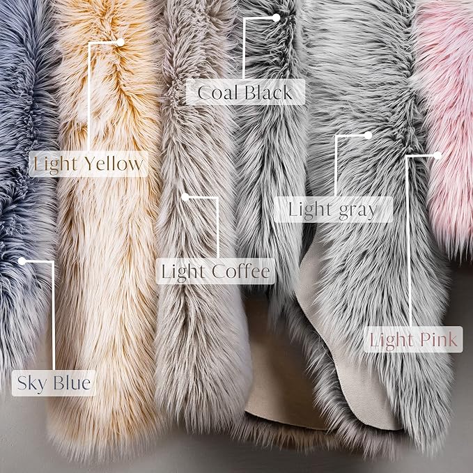 Ashler Faux Fur Rug - Image 5