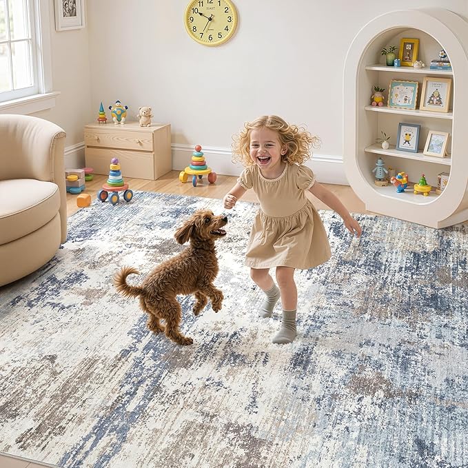 UERMEI 9x12 Area Rug Living Room Rugs - Image 4
