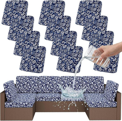 Smiry Waterproof Patio Cushion Covers, Stretch Outdoor Furniture Covers | Couch by Smiry