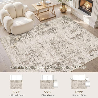 UERMEI 5x7 Area Rug Living Room Rugs - Image 4
