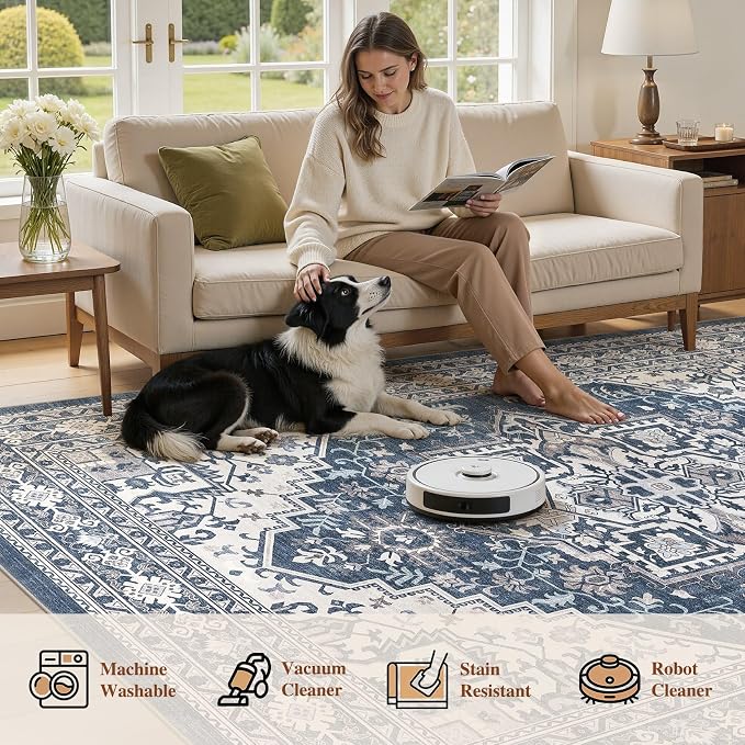 UERMEI 10x12 Area Rug for Living Room - Image 6