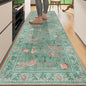 DUKINO 2.6x8 Rug for Hallway, Washable Kitchen Runner Rug Non Slip, Teal | Low by DUKINO