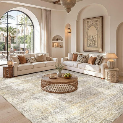 cotiled Boho 8x10 Area Rugs for Living Room: Large Moroccan Washable Rug | - Image 4