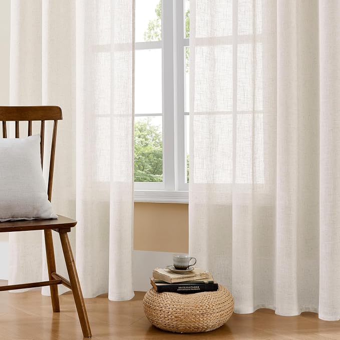 Joydeco Light Filtering Curtains 96 Inch Length - Image 2