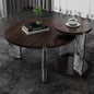 GDFStudio Round Nesting Coffee Table Set of 2, Modern Wooden Accent Side Table by GDFStudio