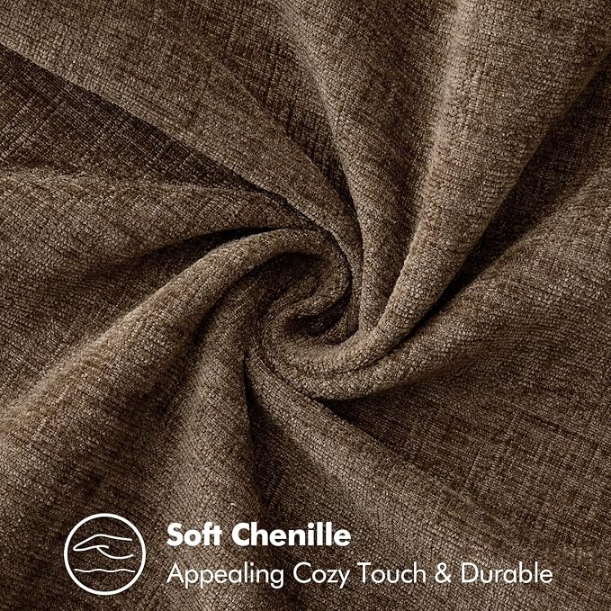 MIULEE Decorative Couch Throw Pillow Covers 16x16 Inch Brown 2 Pack | Farmhouse - Image 3