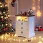 Nightstand with Charging Station, Farmhouse End Side Table with 3 Drawers and by TAGELIER