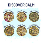 BREWIX, Discover Calm Premium Herbal Tea Christmas Gift Box (3.53oz/50+ Cups) | Tea Gift Sets For Tea Lover | 6 Unique Herbal Teas | Best for Birthdays, Anniversaries & Holidays