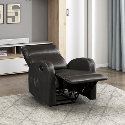 Lexicon Manual Recliner Chair, Faux Leather Reclining Chair, Wall Hugger - Image 9