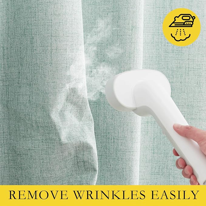 NICETOWN 100% Absolutely Blackout Linen Curtains - Image 7