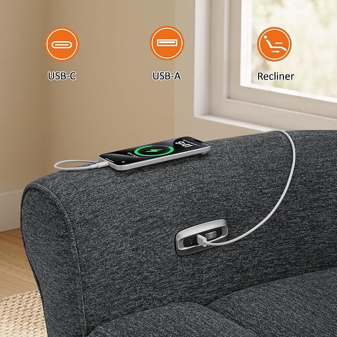 MCombo 87.8" Wall Hugger Power Reclining Sofa - Image 8