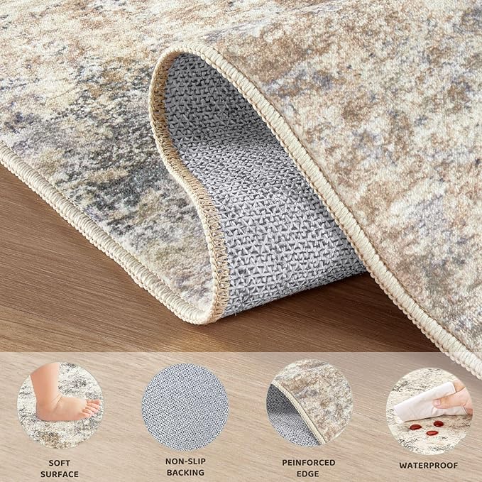 UERMEI 8ft Round Area Rug Living Room Rugs - Image 8