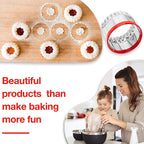 3Pcs Large Biscuit Cutter 3", 4", 5", Fluted Round Cookie Cutters for Baking, Sandwiches Cutter, Scone Cutter, Coated with Soft PVC for Protection