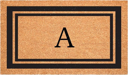 Calloway Mills 152962436A Black Border 24" x 36" Monogram Doormat by Callowaymills