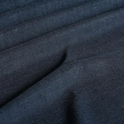 Vision Home Navy Blue Pinch Pleated Full Blackout Curtains Linen Blended Room - Image 6