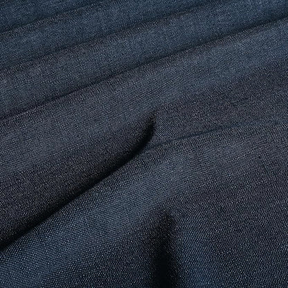 Vision Home Navy Blue Pinch Pleated Full Blackout Curtains Linen Blended Room - Image 5