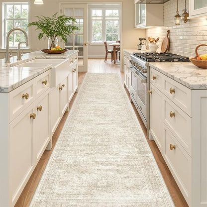 2x12 Runner Rug Non Slip, Washable Hallway Runner Rug, Laundry Room, Soft by Restydon