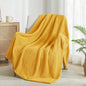 Exclusivo Mezcla Large Waffle Fleece Throw Blanket by ExclusivoMezcla