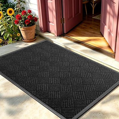 Front Door Mat, Heavy Duty Waterproof Doormat 61.5"x36", Stain Fade Resistant by WELDUN%E2%80%94IdealChoiceforHome