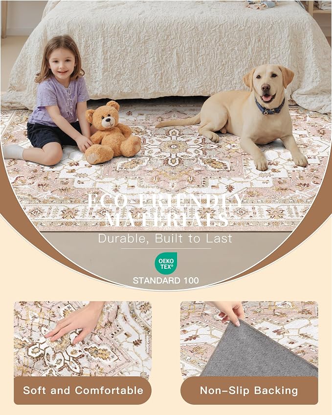 Madane Washable Runner Rugs 2x12 Long - Image 9