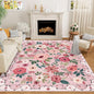 DUKINO 5x7 Area Rugs, Floral Washable Rug by DUKINO