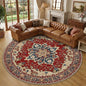 RELEANY Washable Area Rug, Round 10ft, Water Repellent, Pet Friendly, Vintage by RELEANY