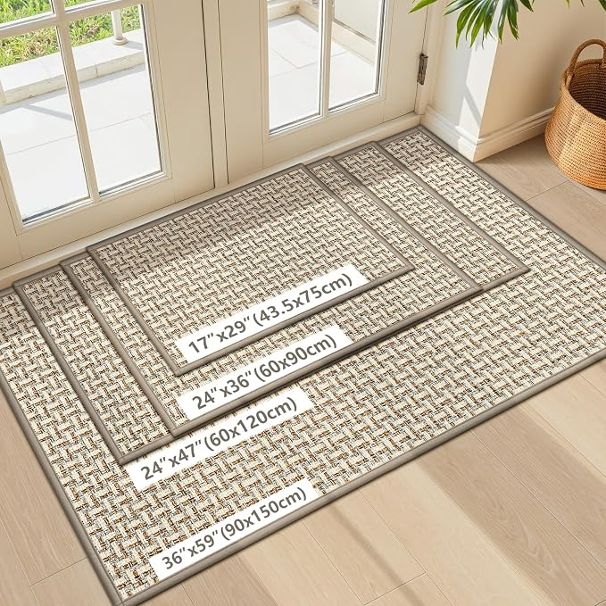 Door Mat Indoor Entrance 36"x59", Absorbent Indoor Door Mat Large, Non Slip - Image 7
