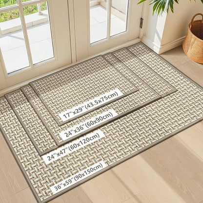 Door Mat Indoor Entrance 36"x59", Absorbent Indoor Door Mat Large, Non Slip - Image 7