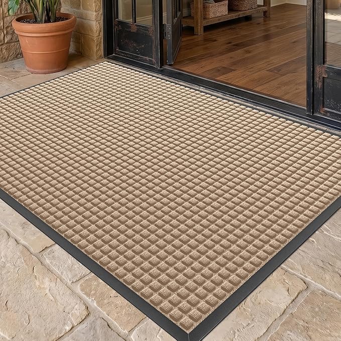 Front Door Mat Outside Entrance, Heavy Duty Waterproof Doormat | 61.5"x36" by WELDUN%E2%80%94IdealChoiceforHome