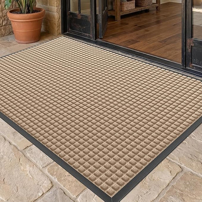 Front Door Mat Outside Entrance, Heavy Duty Waterproof Doormat | 61.5"x36" by WELDUN%E2%80%94IdealChoiceforHome