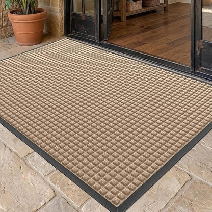 Front Door Mat Outside Entrance, Heavy Duty Waterproof Doormat | 47.5"x35.5" by WELDUN%E2%80%94IdealChoiceforHome