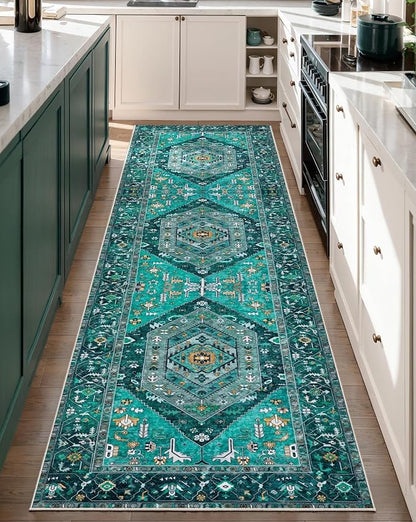 SERISSA 2'6"x8' Washable Non Slip Boho Runner Rug - Image 5